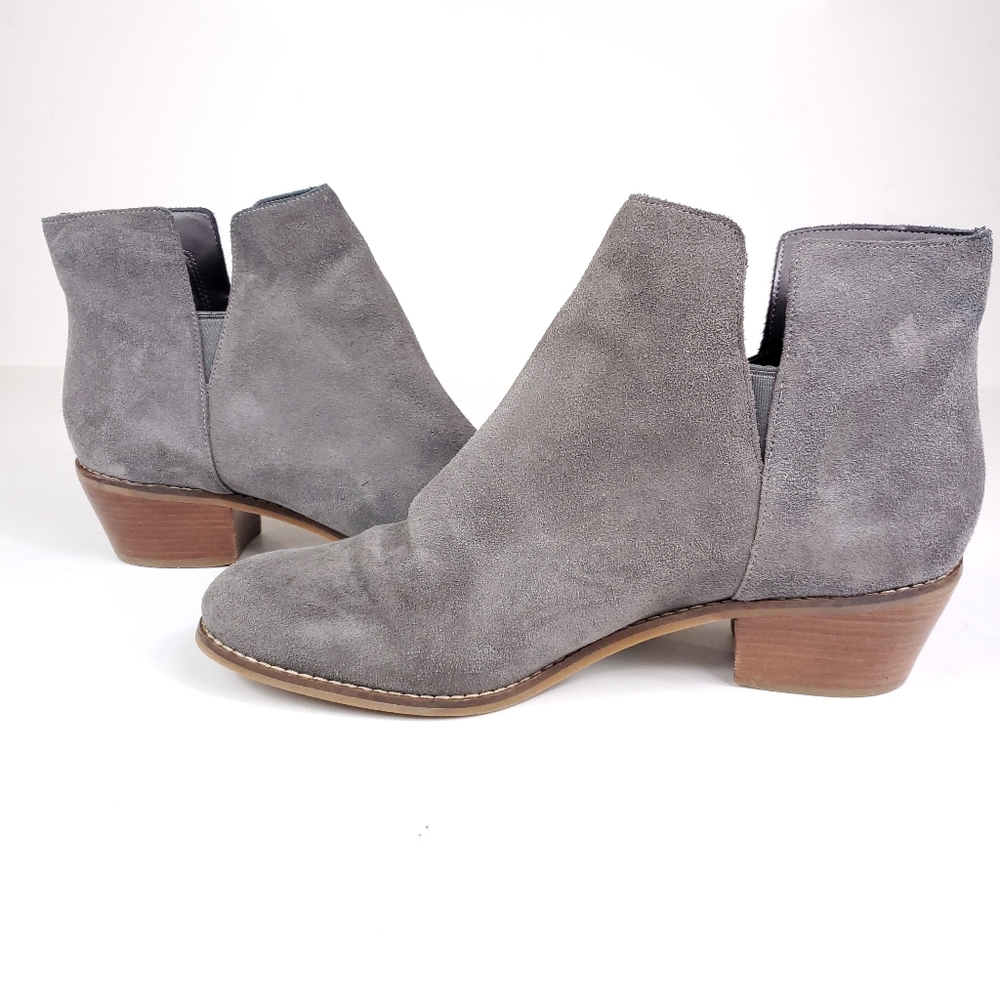 Cole Haan Gray Suede Abbott Booties - Picture 1 of 10